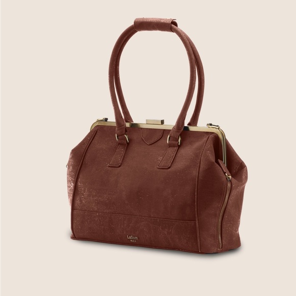 Laflore Paris doquintin bag with bamboo handles - Picture 2 of 15